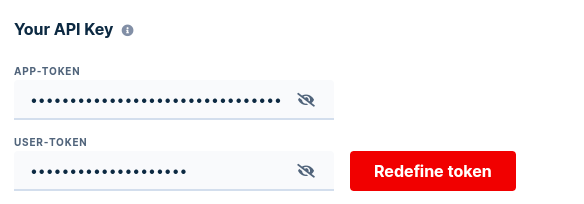 Application Key Get application key and user token